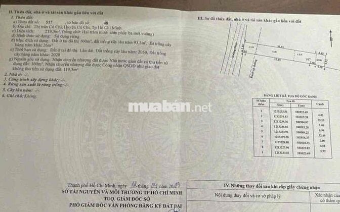 🏡🌳 BÁN ĐẤT THỔ CƯ TRUNG TÂM THỊ TRẤN CỦ CHI