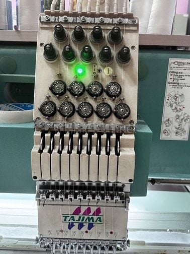 Thanh lý máy thêu Tajima 15 đầu, 9 kim Nhật