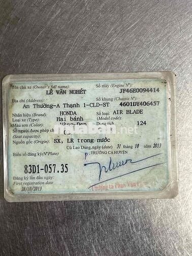 AB 2013 BS 83 HỖ TRỢ GÓP OĐ NỢ XẤU OK CÓ ĐỖI XE