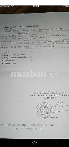 Cẩn bán gấp đất vườn tại xã phú sơn 