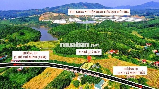 Bán đất thổ cư xã Minh Tiến, Ngọc Lặc, Thanh Hóa, giá chỉ 389 triệu