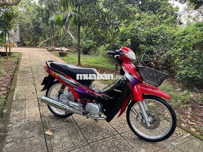 Xe máy Honda Wave ZX màu đỏ đen số sàn