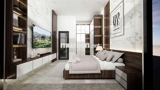 Nhà trệt 2 lầu hiệp an full nội thất sec đại lộ bình dương vào 100m