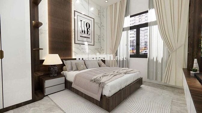 Nhà trệt 2 lầu hiệp an full nội thất sec đại lộ bình dương vào 100m