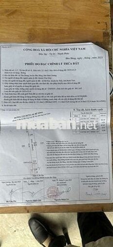 Bán 7 lô P Bến Cát Tp HCM ( Sát KCN BÀU BÀNG _ TÂN HƯNG, BÀU BÀNG.)