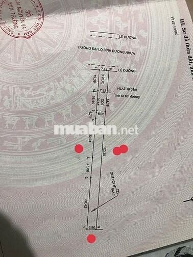 Bán lô đất mặt tiền quốc lộ 13 buôn bán Lai Uyên Bàu Bàng Bình Dương