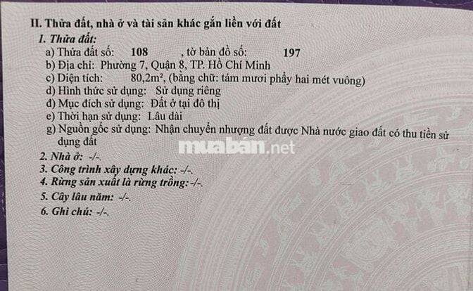 Chính chủ cần bán hoặc tìm môi giới bán lô đất này