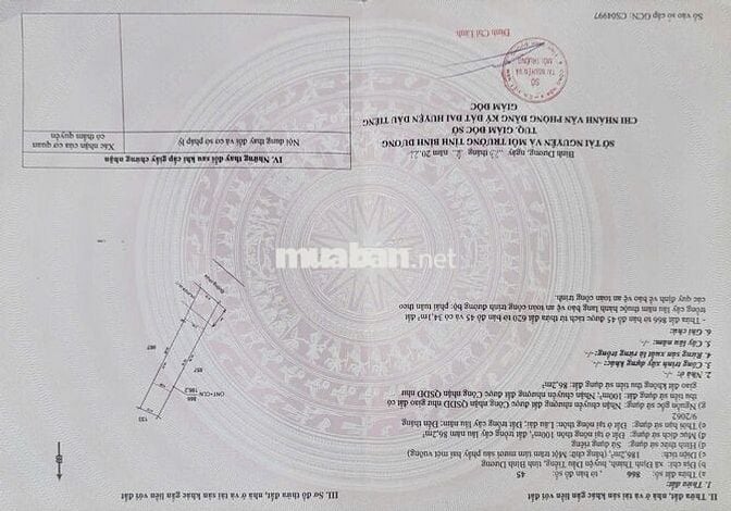 Bán đất mặt tiền đường nhựa, Định Thành Dầu Tiếng, có thổ cư