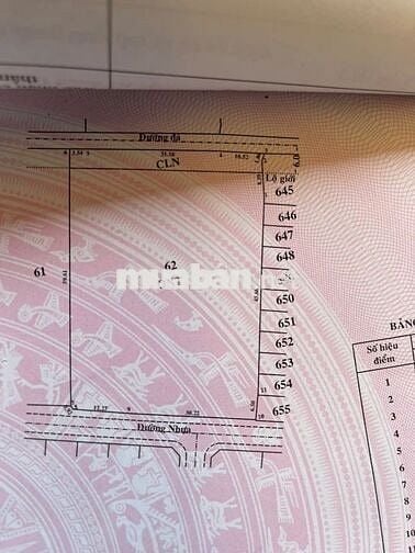 Đất 1 sẹc ngắn Hà Duy Phiên 2 mặt tiền trước sau 2,728m2 full thổ