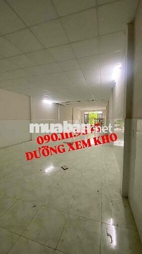 CHO THUÊ NHÀ - KHO 120m2 - Ngang 5 nở hậu 6m - TRỐNG SUỐT - SÂN TRƯỚC