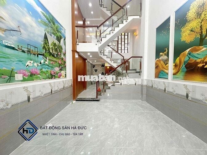 Nhà trệt lửng 3 lầu hẻm nhựa 8m có vỉa hè điện nước âm