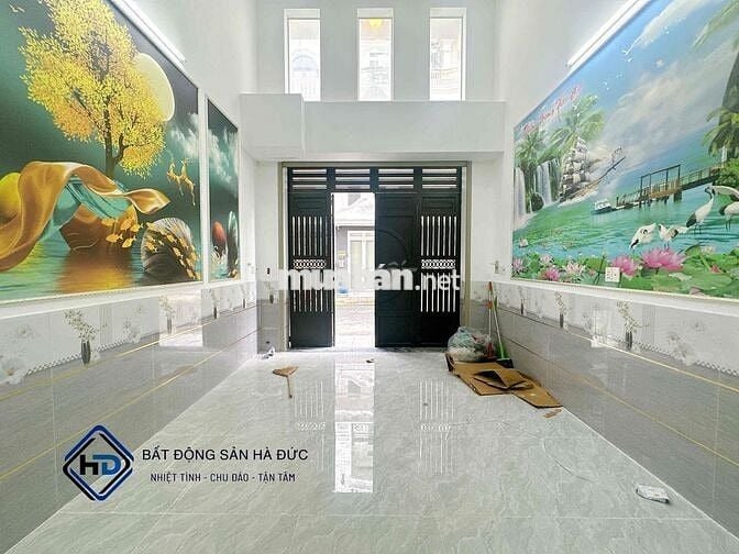 Nhà trệt lửng 3 lầu hẻm nhựa 8m có vỉa hè điện nước âm