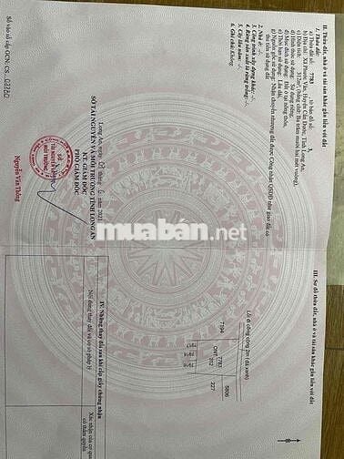 hàng ngộp,chính chủ cắt lỗ cần bán gấp.Đất thổ cư 2 mặt tiền hẻm