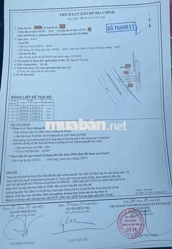 Đất mặt tiền kinh doanh nguyễn Hữu Cảnh, phường Đông Hoà, Tp Dĩ An