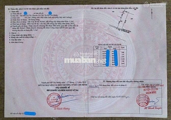 Chủ kẹt tiền bán lô đất 102m2 giá 750 triệu gần cầu vượt Củ Chi, SHR