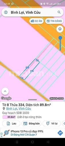 Đất sổ riêng thổ cư phường Tân Triều. Chỉ cần 200 triệu nhận đất