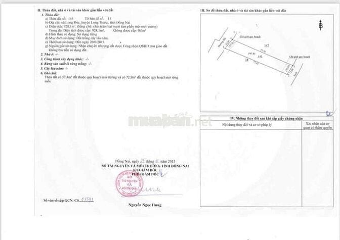CẦN BÁN GẤP 2 LÔ ĐẤT LONG ĐỨC – LONG THÀNH- SÂN BAY LONG THÀNH