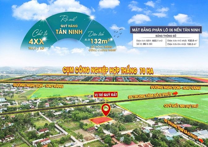 bán đất sát khu công nghiệp hợp thắng - triệu sơn
