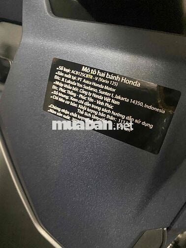 Vario 125 /2025 mới mua từ hãng về kẹt tiền bán