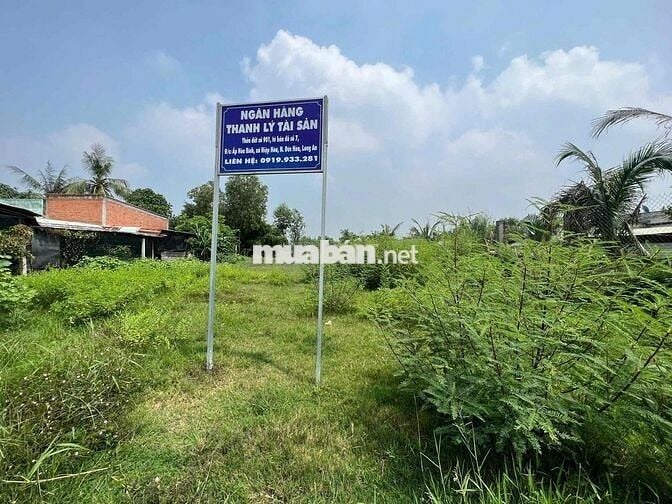 Ngân hàng bán lô đất tại Hiệp Hòa, Đức Hòa, Long An - DT: 536 m2 - giá