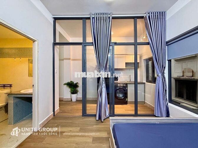 Căn hộ 1 phòng ngủ tọa lạc tại khu dân cư yên tĩnh - Full nội thất