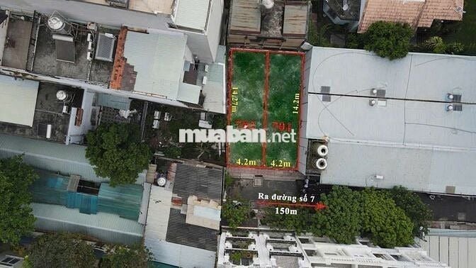 Siêu vị trí! Đất hẻm ô tô đường số 7, sau nhà hàng Hương Biển