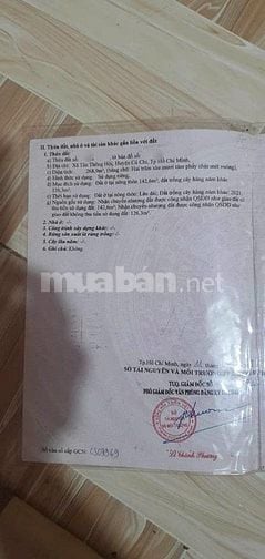 BÁN NHÀ 7 PHÒNG CHO THUÊ – THU NHẬP 10 TRIỆU/THÁNG – TÂN THÔNG HỘI