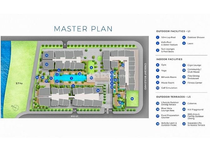 Bán Căn hộ tại The River Thủ Thiêm gồm 1 phòng ngủ view hồ bơi 56m2