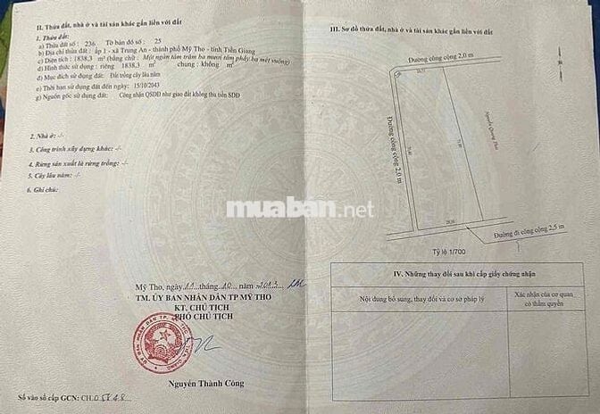 Đất nhà em cần cắt ra bán 800m2