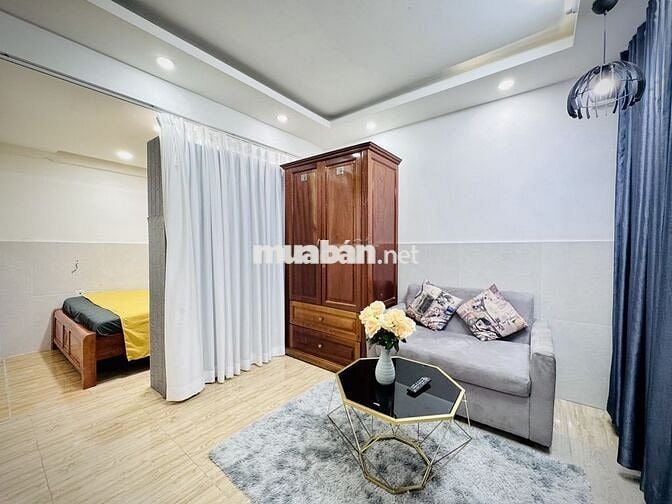 NHÀ NGUYÊN CĂN 1 PHÒNG NGỦ TOILET RIÊNG FULL NỘI THẤT MỚI KENG NGAY Q3