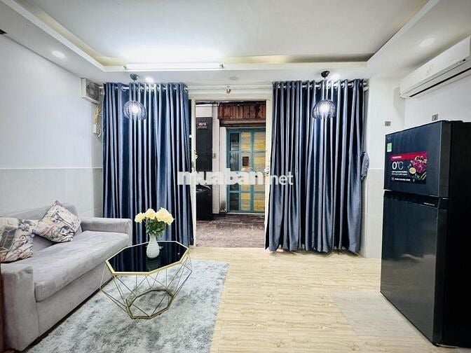 NHÀ NGUYÊN CĂN 1 PHÒNG NGỦ TOILET RIÊNG FULL NỘI THẤT MỚI KENG NGAY Q3