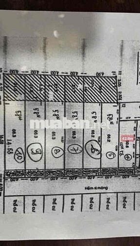 Lên sóng lô đất hẻm 6m 1 trục sát mt phạm văn chiêu