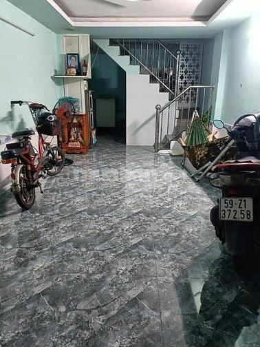 Bán nhà huyện Nhà Bè 4x10m nhà 2 tầng hẻm 6m xe hơi thông giá 1,45 tỷ.