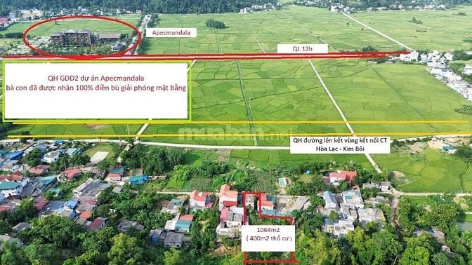 1000, 2000, 3000m đất đẹp giá rẻ tiềm năng đầu tư tại Kim Bôi Hòa Bình