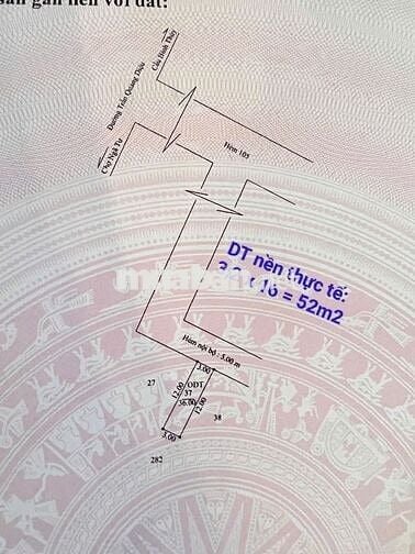 BÁN NỀN THỔ CƯ-2 MẶT TIỀN-VỊ TRÍ ĐẸP -LỘ 5M