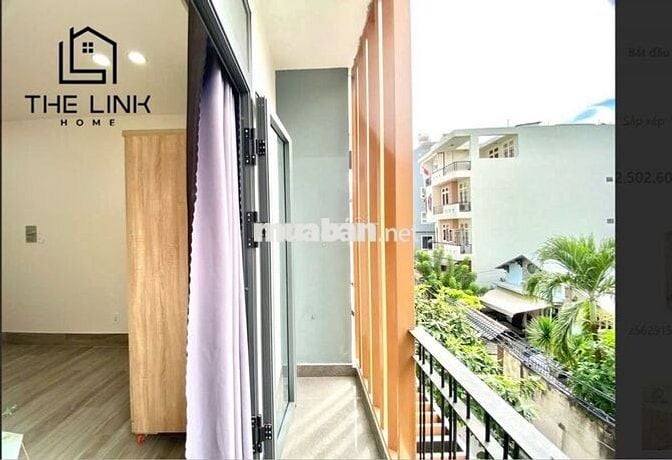 Thuê Căn Hộ 1PN Thang Máy Ban Công Nguyễn Gia Trí Gần Ngã Tư Hàng Xanh