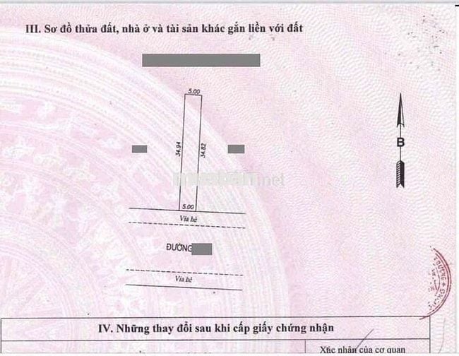 Đất Khu Vin Com Dĩ An, P Dĩ An, TP Dĩ An.