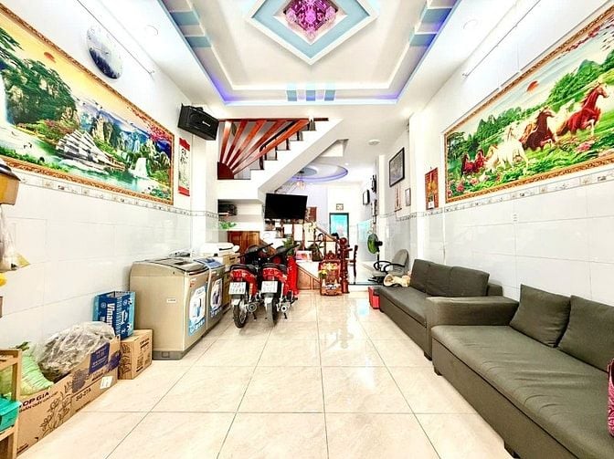 Nhà sổ hồng riêng KDC HXH đường Thạnh Lộc 57