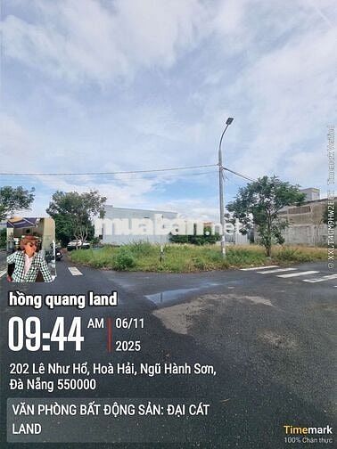 BÁN LÔ GÓC 2 MT LÊ NHƯ HỔ VỚI ĐÔNG HẢI 11 VIEW CHỢ