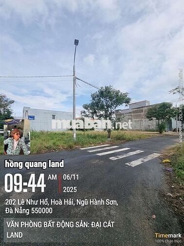 BÁN LÔ GÓC 2 MT LÊ NHƯ HỔ VỚI ĐÔNG HẢI 11 VIEW CHỢ