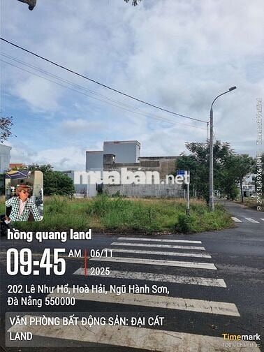 BÁN LÔ GÓC 2 MT LÊ NHƯ HỔ VỚI ĐÔNG HẢI 11 VIEW CHỢ