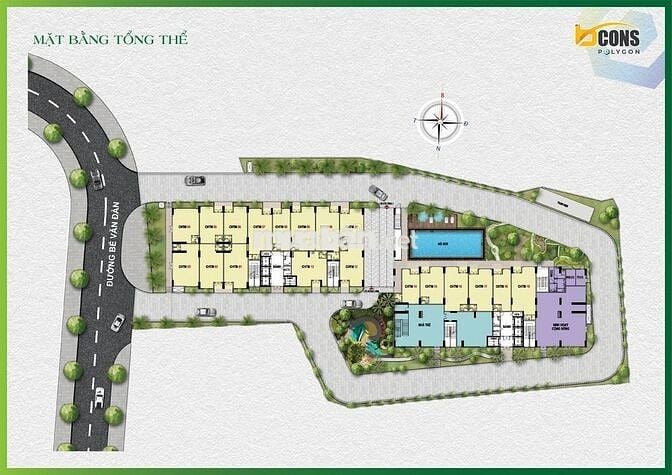 BÁN CĂN 2PN - 2TỶ280 - BCONS POLYGON - BTP