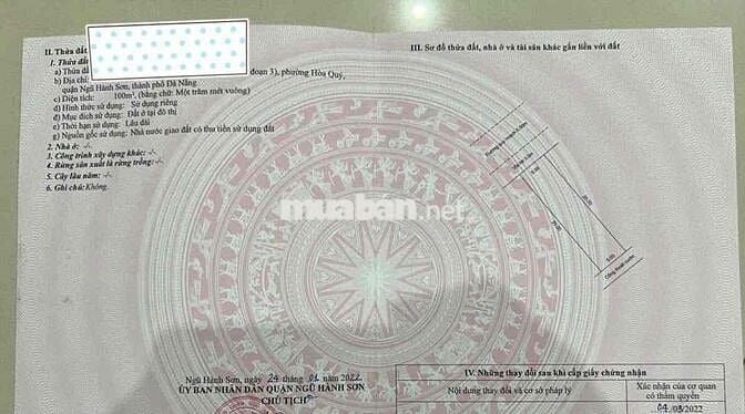 đất TĐC Hoà Quý view công viên giá rẻ cho gđ