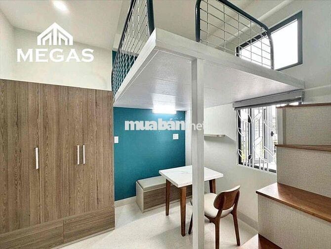 PHÒNG GÁC GIÁ RẺ CỬA SỔ TRỜI SẴN NỘI THẤT MỚI NGAY TRUNG TÂM TÂN PHÚ