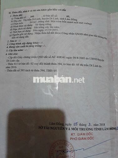 Nhà ở gần chợ DiLinh 2km, 3PN 2WC, hẻm xe hơi, 1trệt 1 gác, 1,5 tỷ