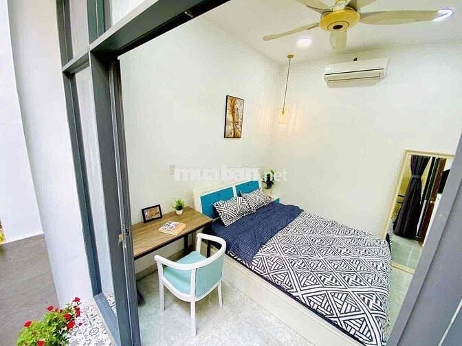 🏡Căn hộ 1PN Full nội thất_40m2 ban công_có giặt riêng_Ngay Hàng Xanh