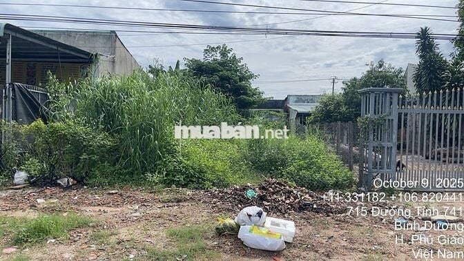 Bán đất 719.6m2 tại đường 741, An Bình, Phú Giáo, Bình Dương