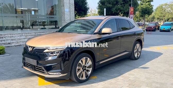 VinFast VF8 2025 Eco màu Đen đồng, trắng xám