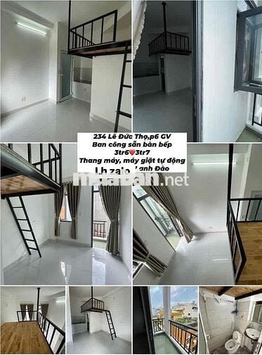 Phòng có gác cửa sổ ban công 3tr2-3tr7