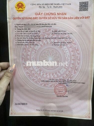 BÁN NHÀ MỚI ĐẸP - 3 PHÒNG NGỦ - KẾ CHỢ AN HOÀ